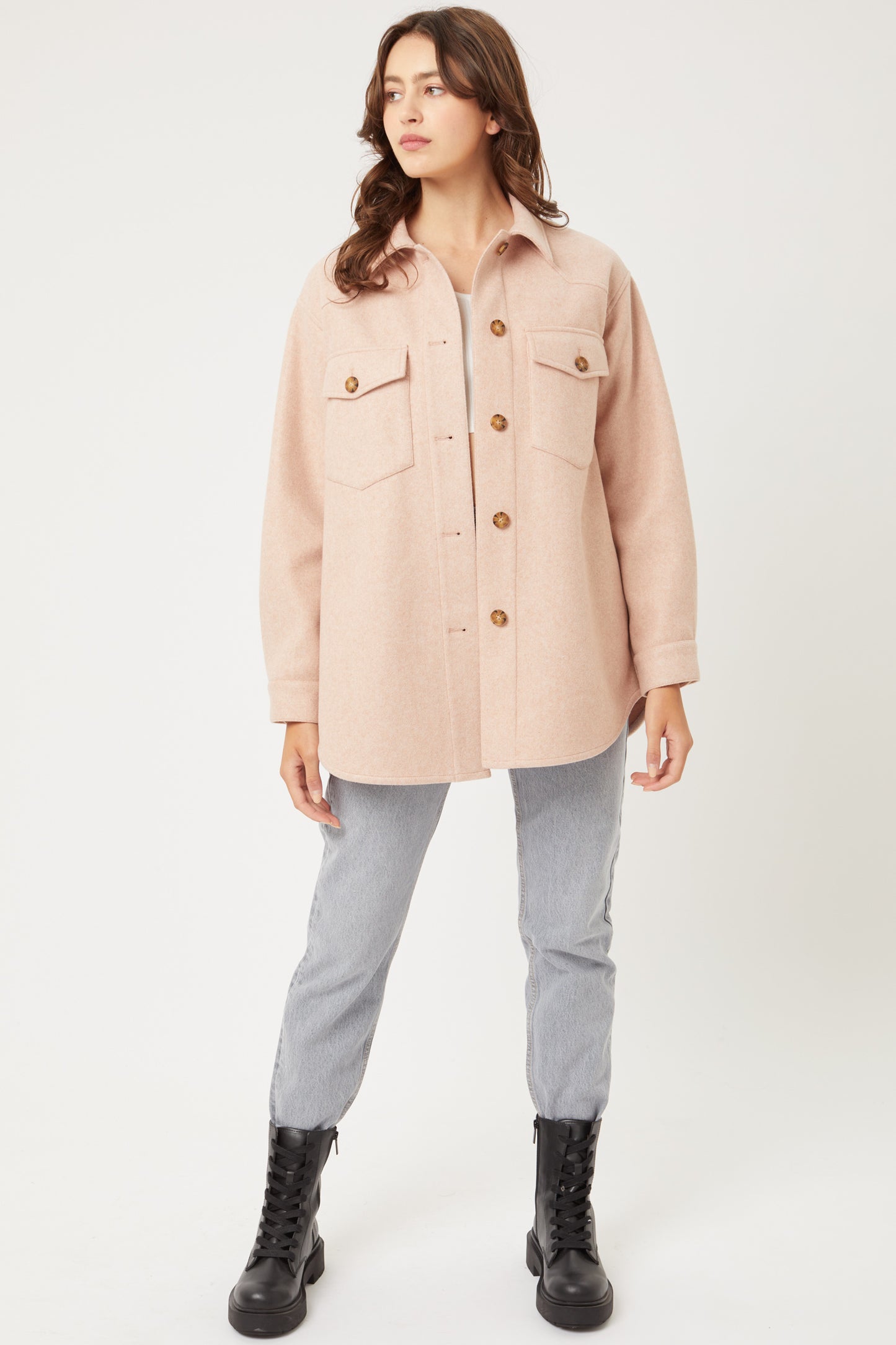 Jq Fleece Oversized Shacket Jq Fleece Oversized Shacket - kats closet1
