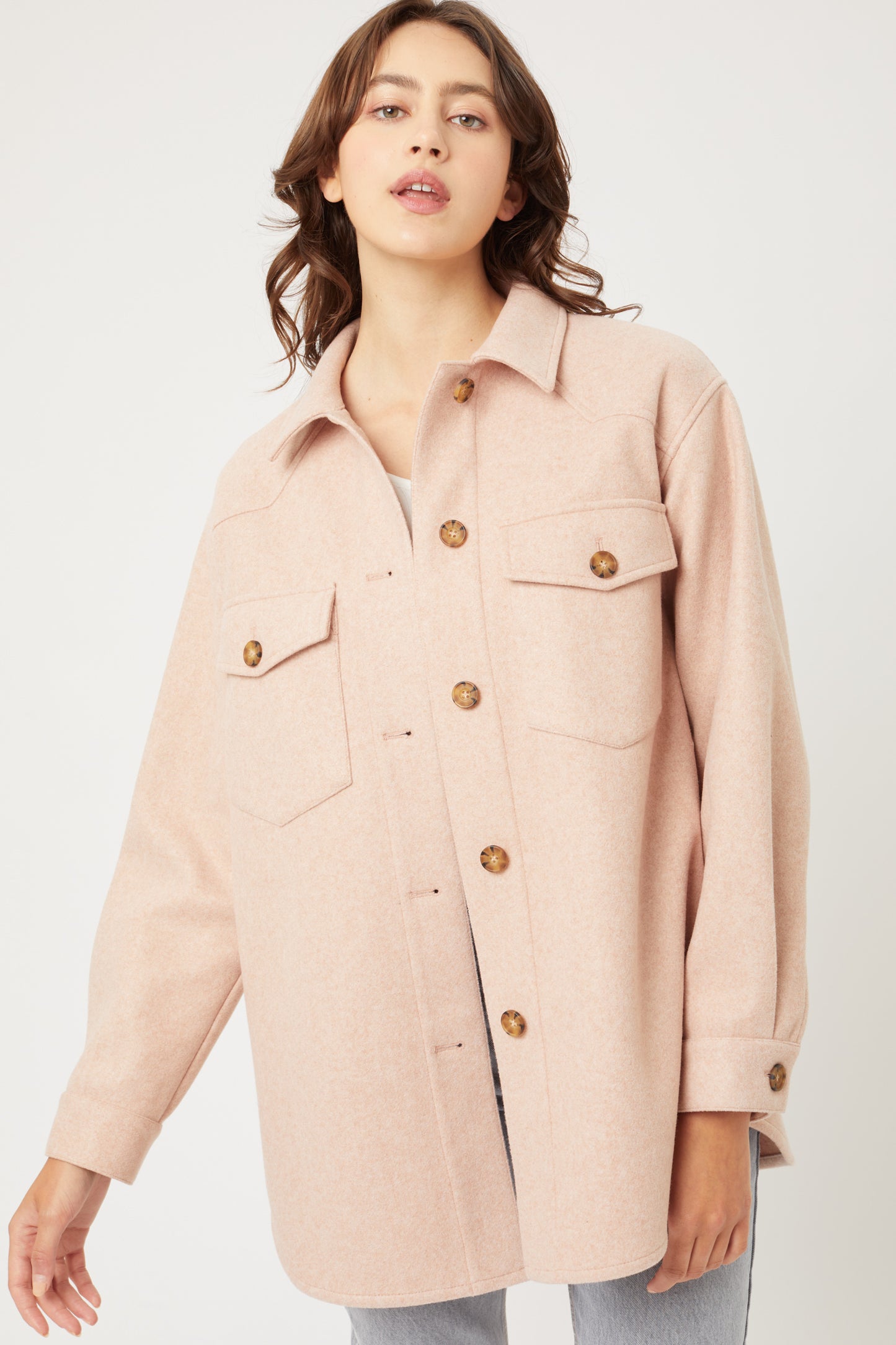 Jq Fleece Oversized Shacket Jq Fleece Oversized Shacket - kats closet1